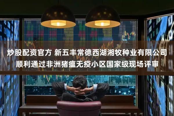 炒股配资官方 新五丰常德西湖湘牧种业有限公司顺利通过非洲猪瘟无疫小区国家级现场评审