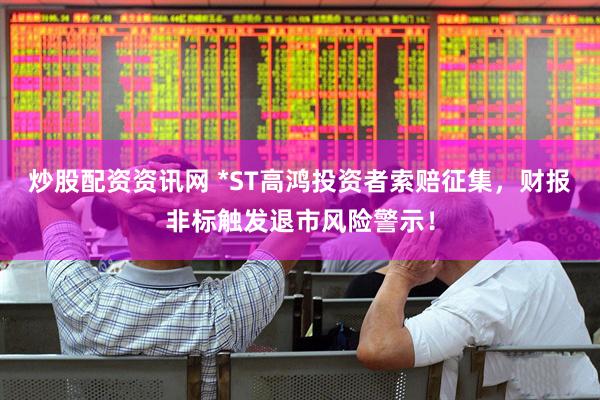 炒股配资资讯网 *ST高鸿投资者索赔征集，财报非标触发退市风险警示！