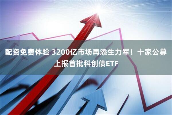 配资免费体验 3200亿市场再添生力军！十家公募上报首批科创债ETF